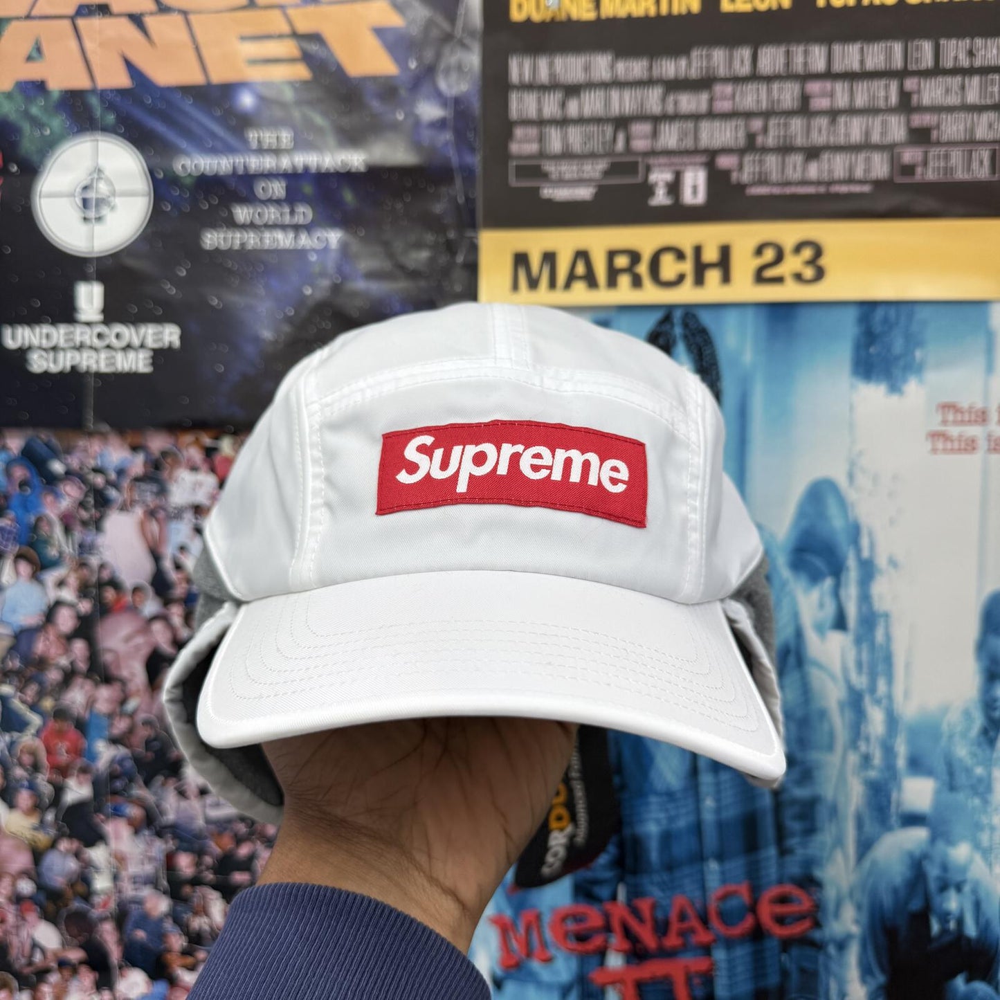 SUPREME POLARTEC LINED PACKABLE EARFLAP CAP