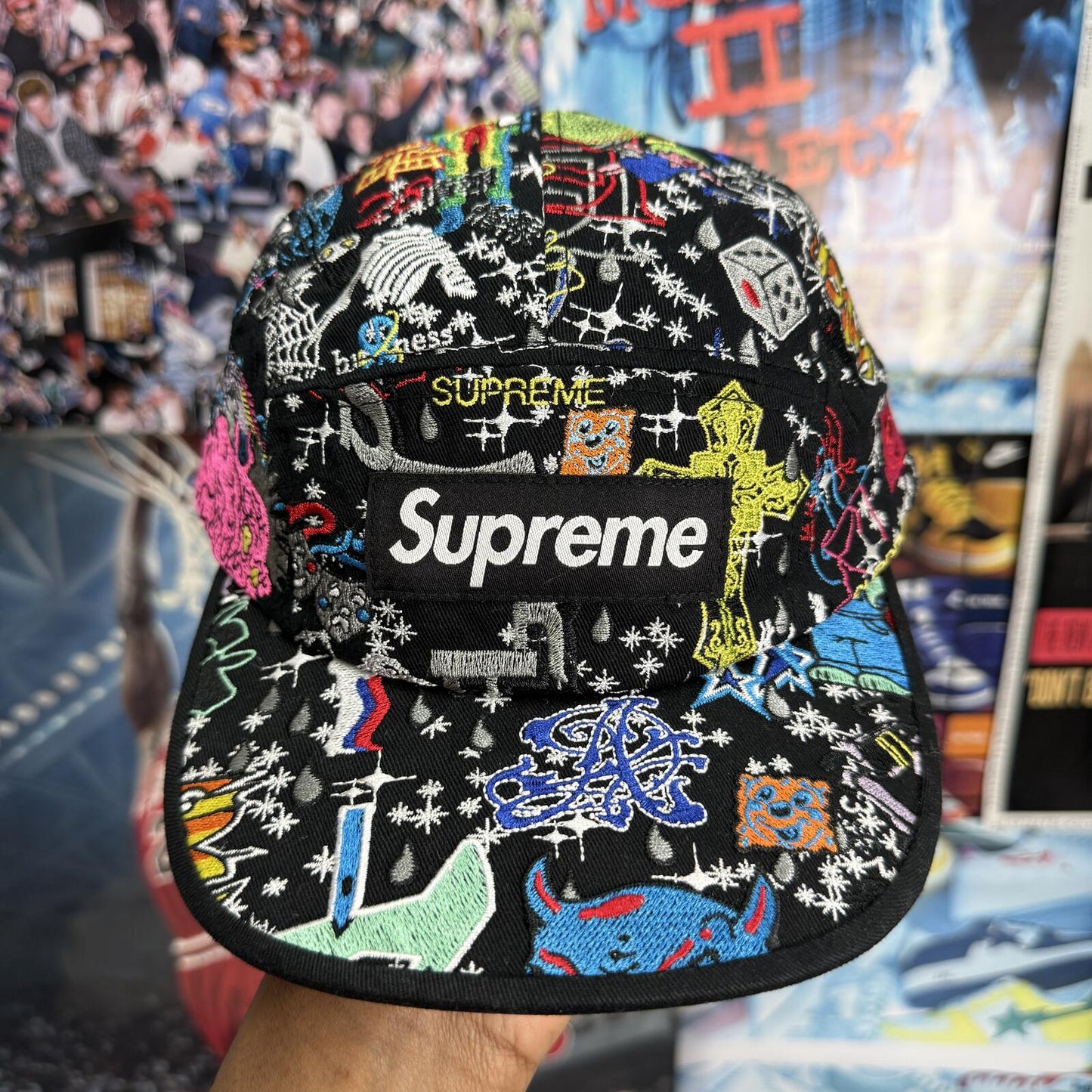 SUPREME SS25 AOI EMBROIDERED CAMP CAP