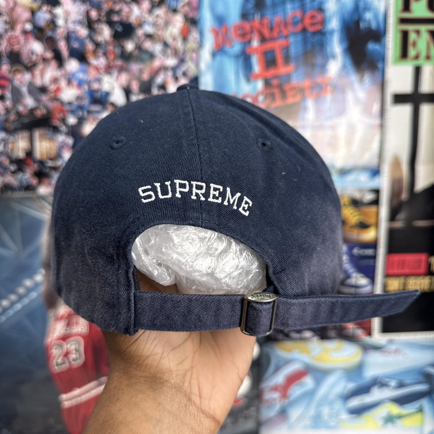 SUPREME SS25 LEATHER APPLIQUE 6 PANEL