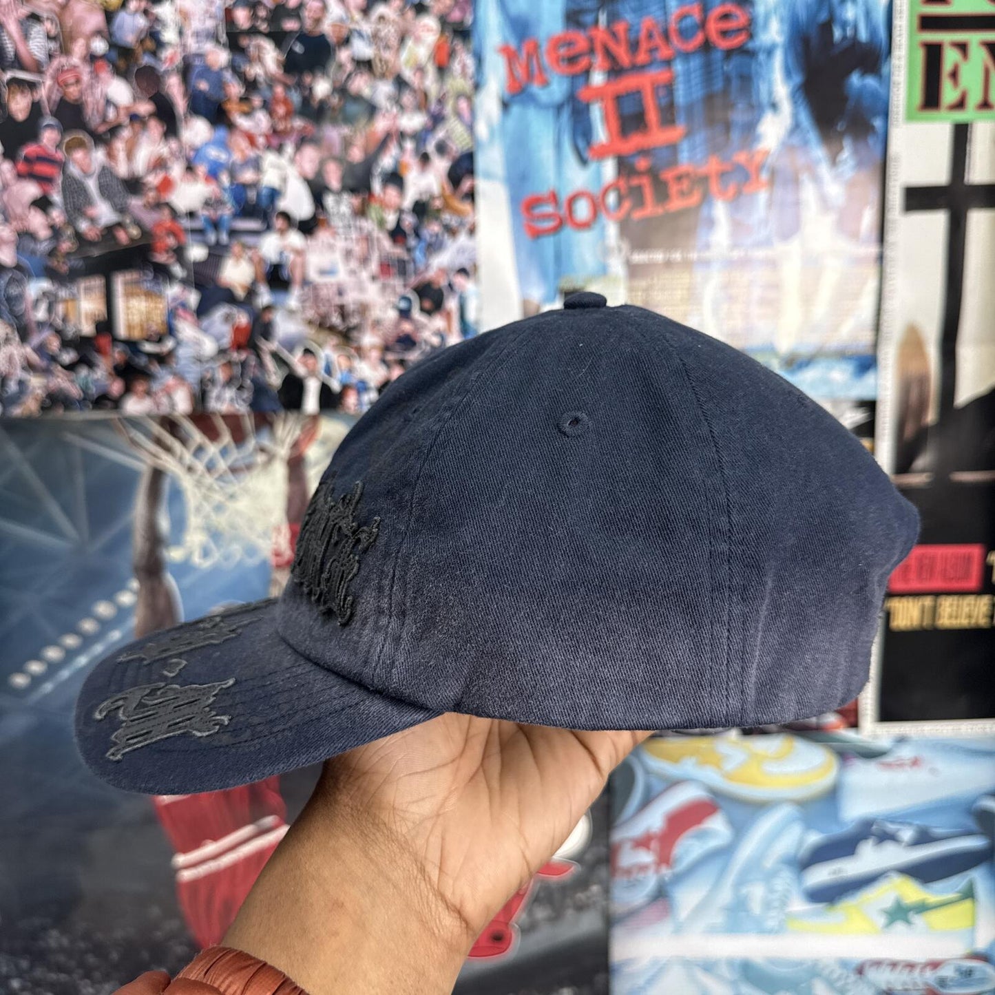SUPREME SS25 LEATHER APPLIQUE 6 PANEL