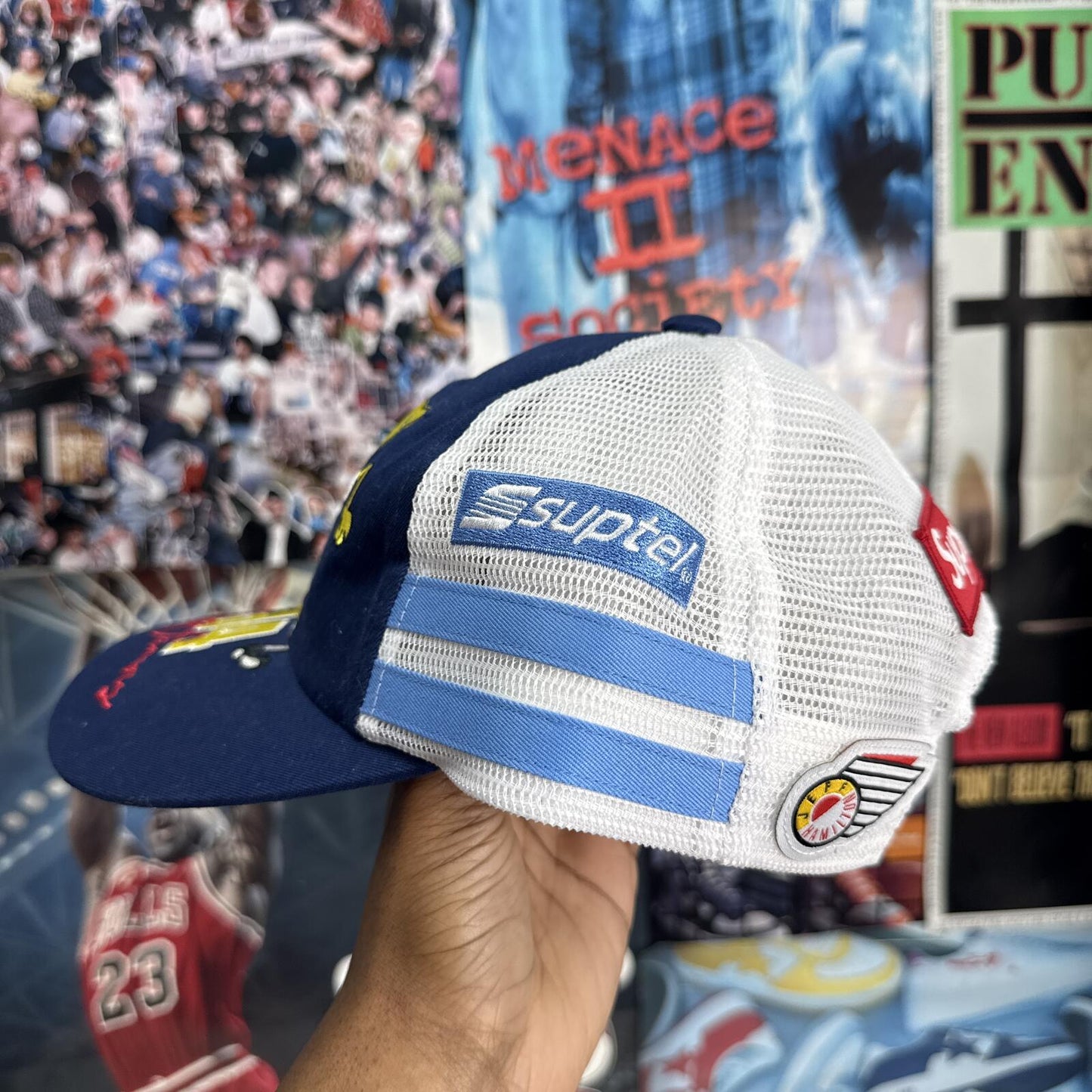 SUPREME SS25 SPONGEBOB JEFF HAMILTON MESH BACK 6 PANEL TRUCKER CAP