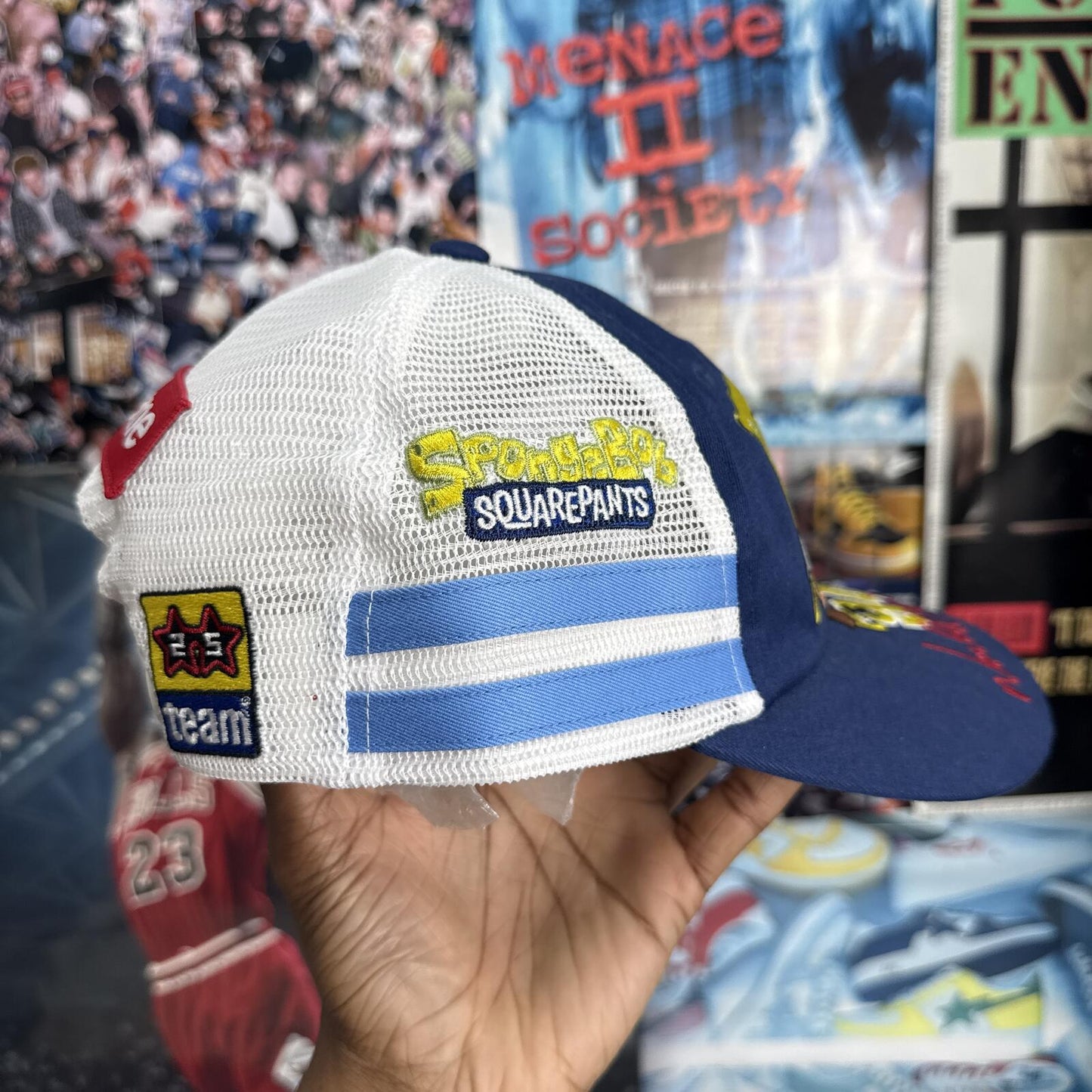 SUPREME SS25 SPONGEBOB JEFF HAMILTON MESH BACK 6 PANEL TRUCKER CAP