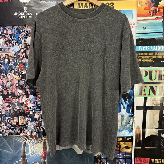 SUPREME FW25 BLACK OVERPRINT S/S TOP / TEE