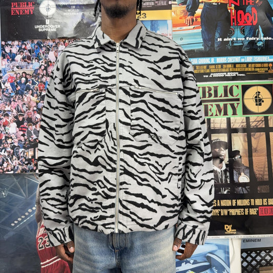 SUPREME SS25 MOLESKIN ZEBRA WORK JACKET