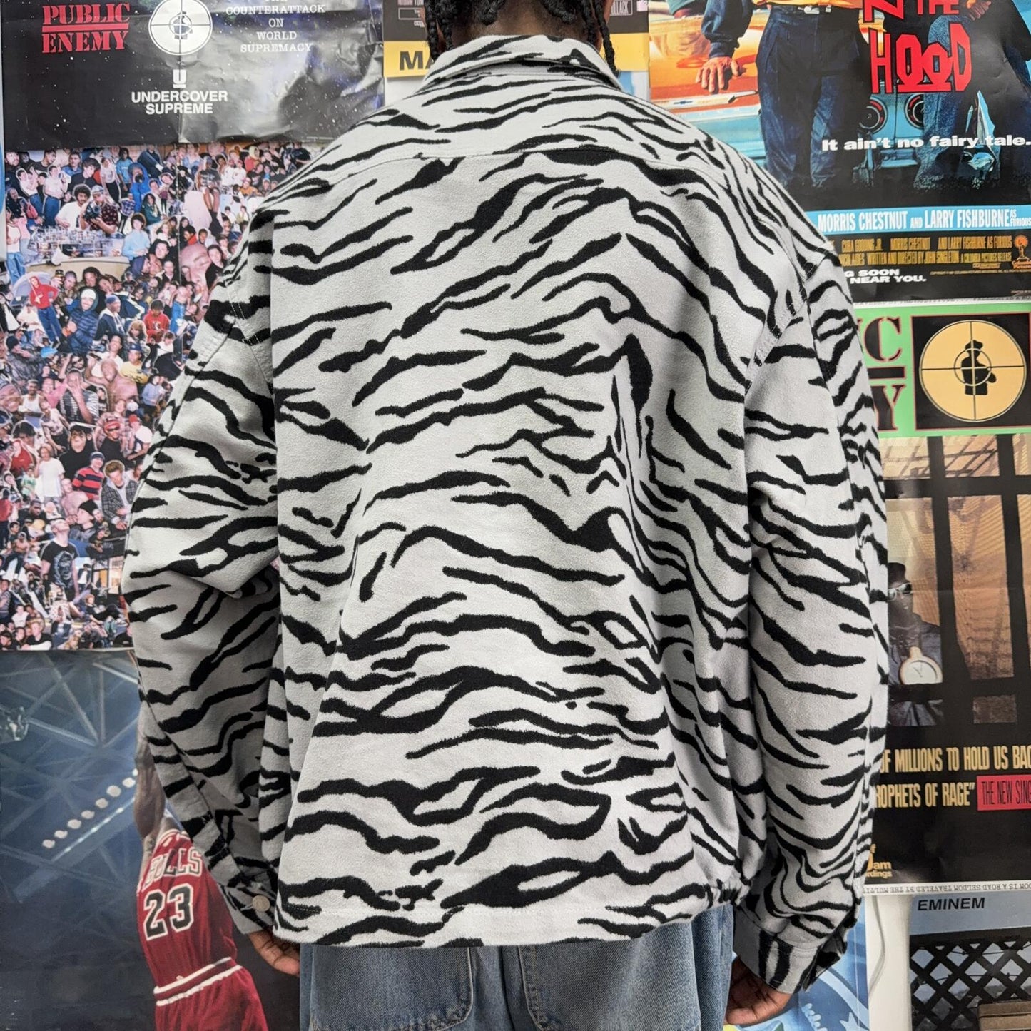 SUPREME SS25 MOLESKIN ZEBRA WORK JACKET