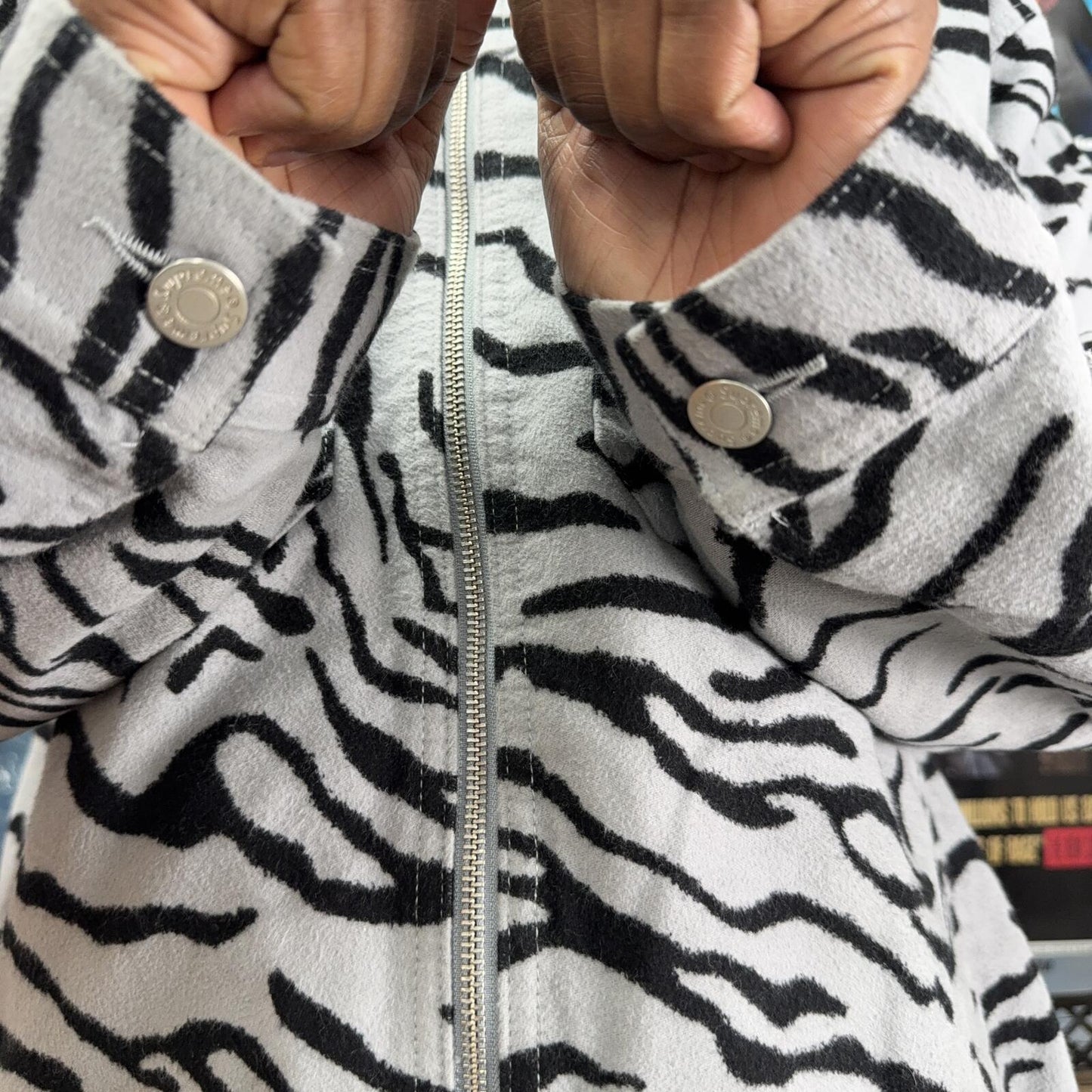 SUPREME SS25 MOLESKIN ZEBRA WORK JACKET