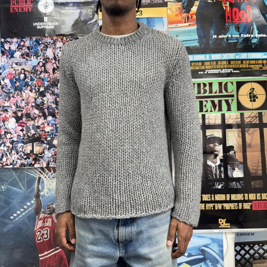 COMME DES GARCONS HOME DEUX GREY KNIT SWEATER