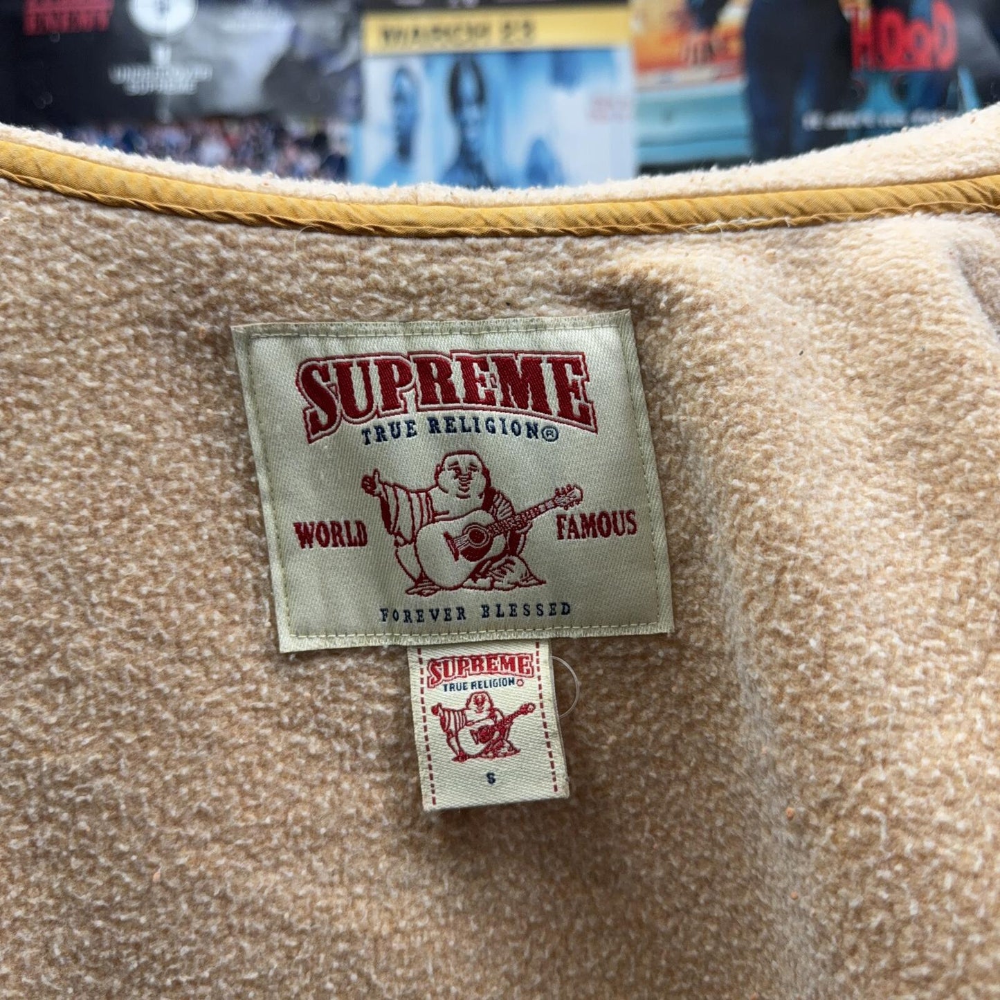 SUPREME FW21 TRUE RELIGION ORANGE ZIP UP HOODIE