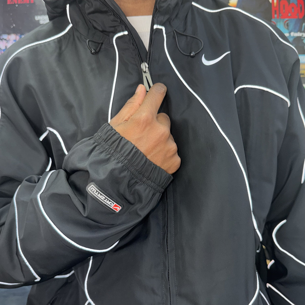 CORTEIZ NIKE BLACK REFLECTIVE JACKET