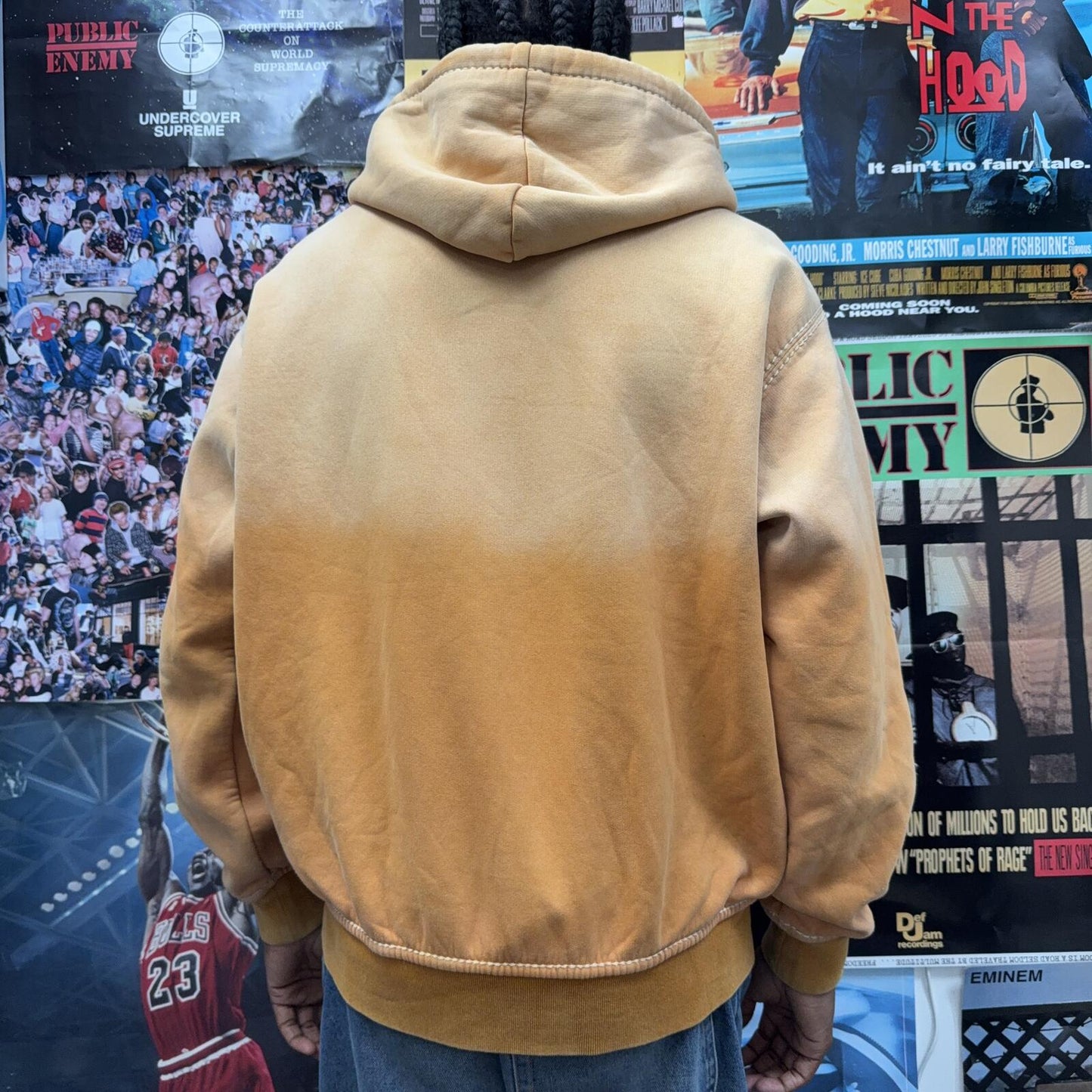 SUPREME FW21 TRUE RELIGION ORANGE ZIP UP HOODIE