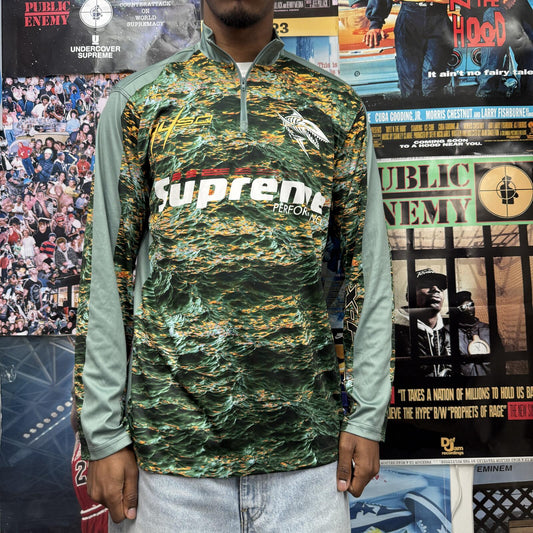 SUPREME SS22 WAVES ZIP PULLOVER