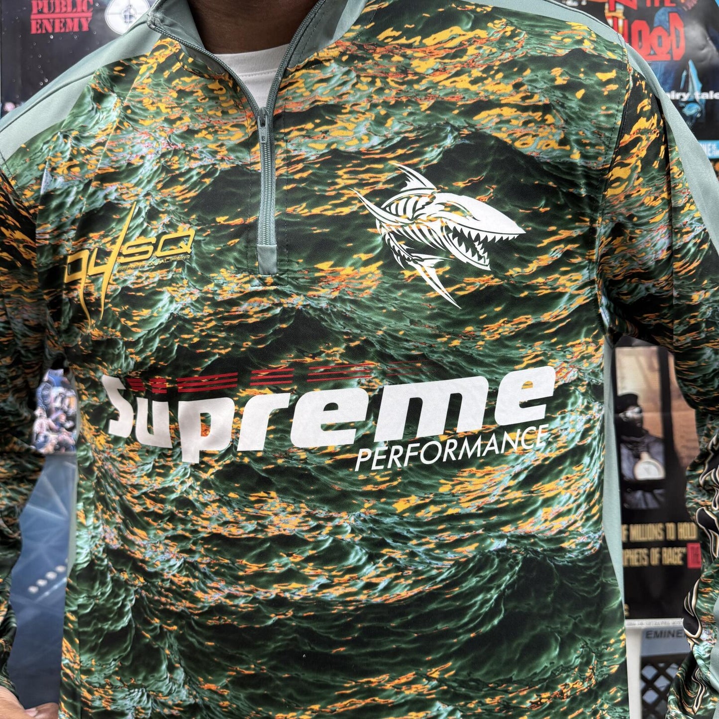 SUPREME SS22 WAVES ZIP PULLOVER