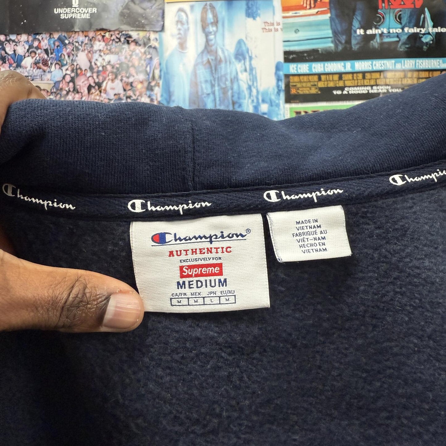 SUPREME SS24 CHAMPION ZIP UP HOODIE