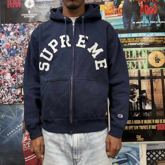 SUPREME SS24 CHAMPION ZIP UP HOODIE