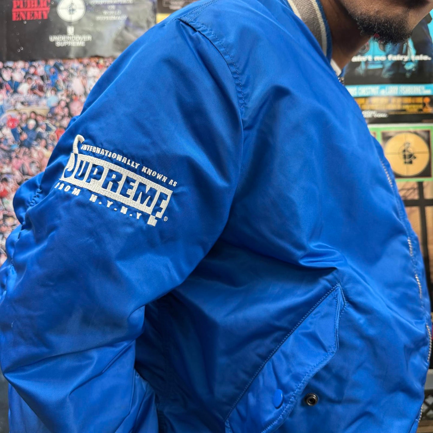 SUPREME SS22 2ND TO NONE MA-1 BOMBER JACKET