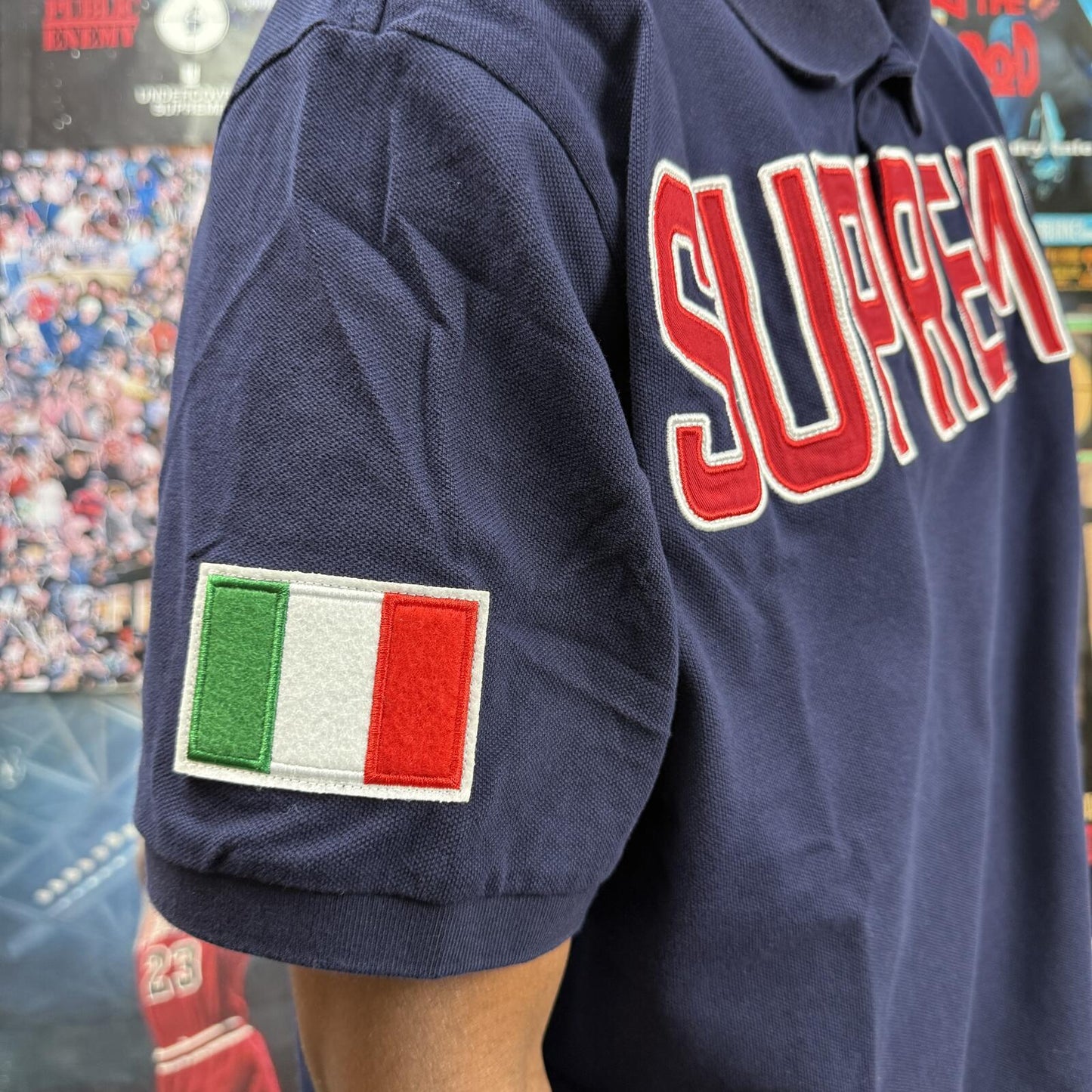 SUPREME FW25 TWILL APPLIQUE POLO