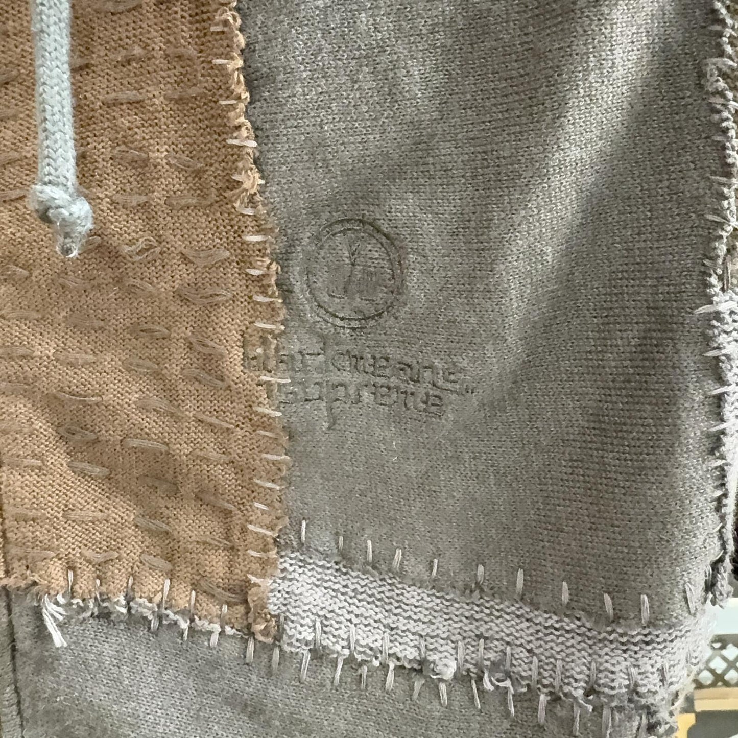 SUPREME FW23 BLACKMEANS PATCHWORK ZIP UP HOODIE