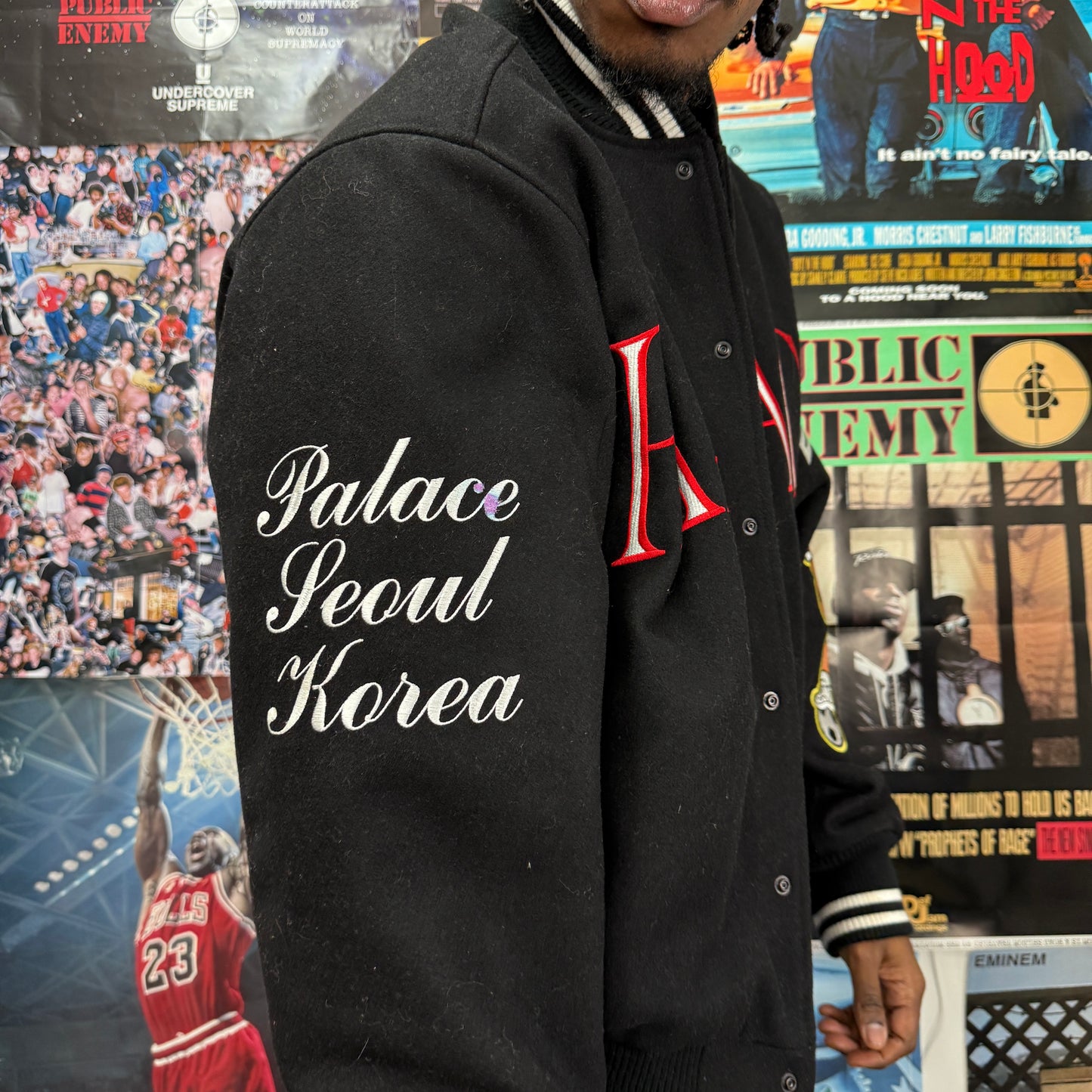 PALACE SS24 SEOUL EXCLUSIVE VARSITY JACKET