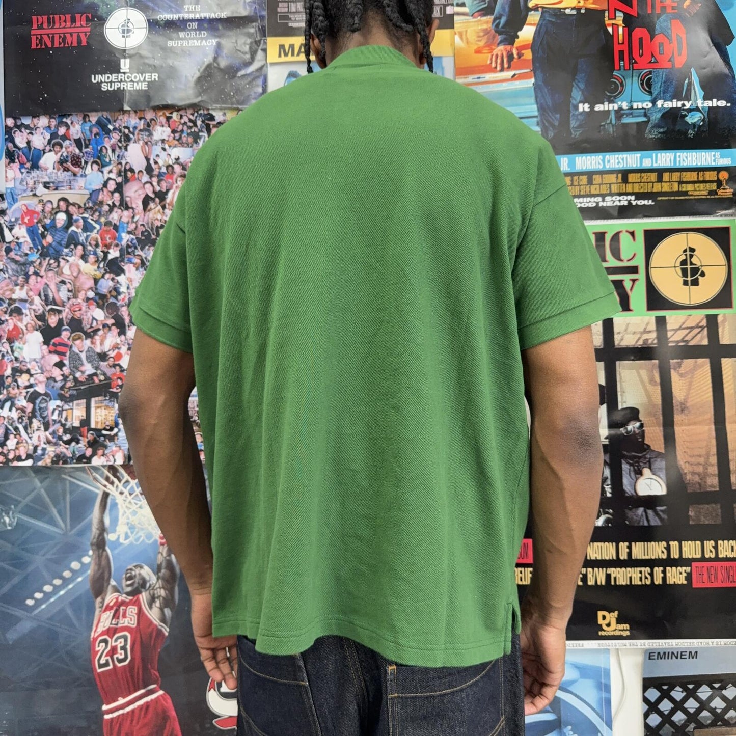 DENIM TEARS GREEN PEACE WREATH POLO