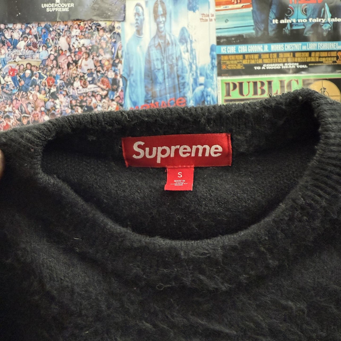 SUPREME FW25 BRUSHED STRIPE SWEATER