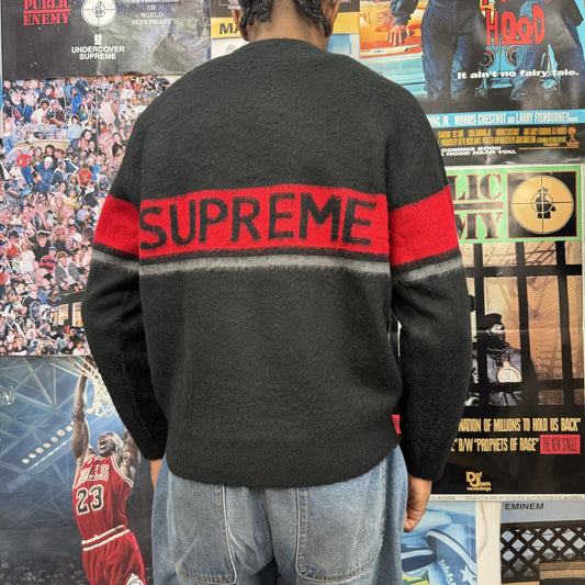 SUPREME FW25 BRUSHED STRIPE SWEATER