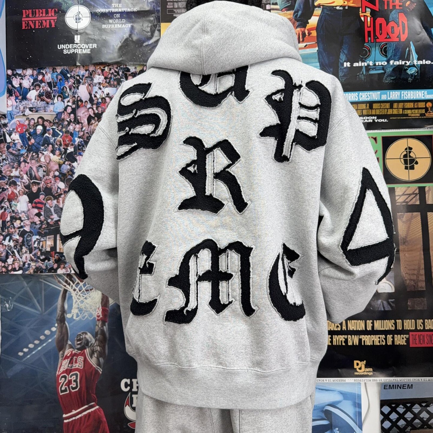 SUPREME SS26 CUT OUT ZIP UP HOODIE