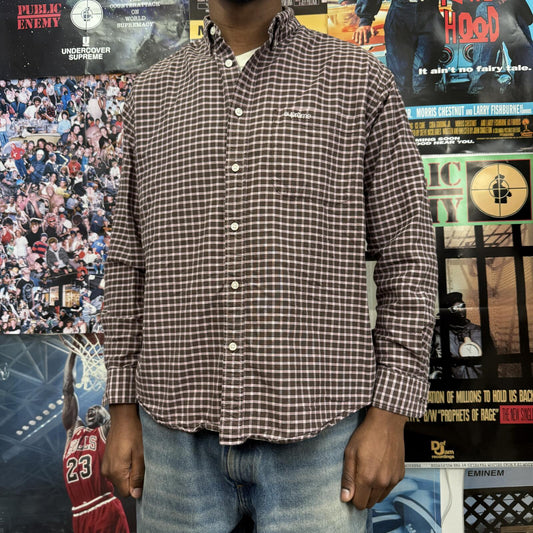 SUPREME FW23 LOOSE FIT PLAID OXFORD SHIRT