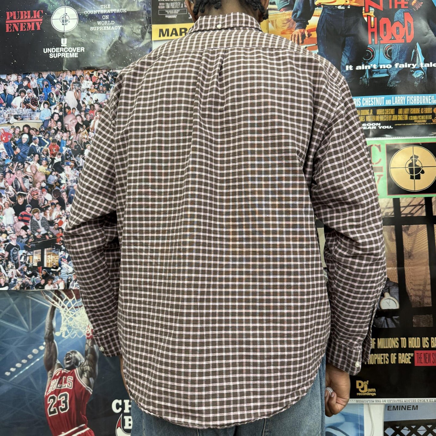 SUPREME FW23 LOOSE FIT PLAID OXFORD SHIRT