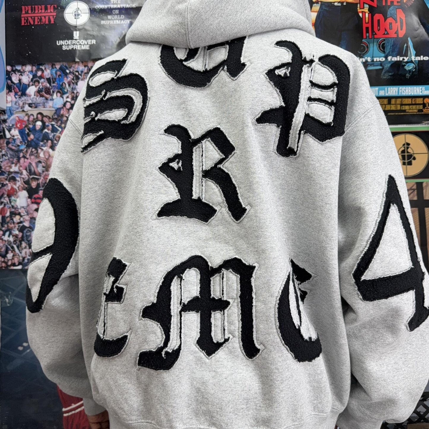 SUPREME SS26 CUT OUT ZIP UP HOODIE