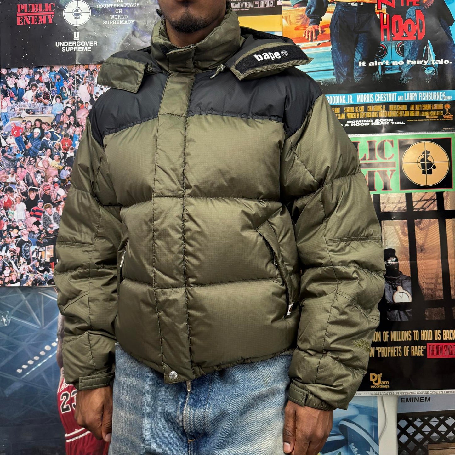 BAPE 2000s GORELOFT DOWN PUFFER JACKET