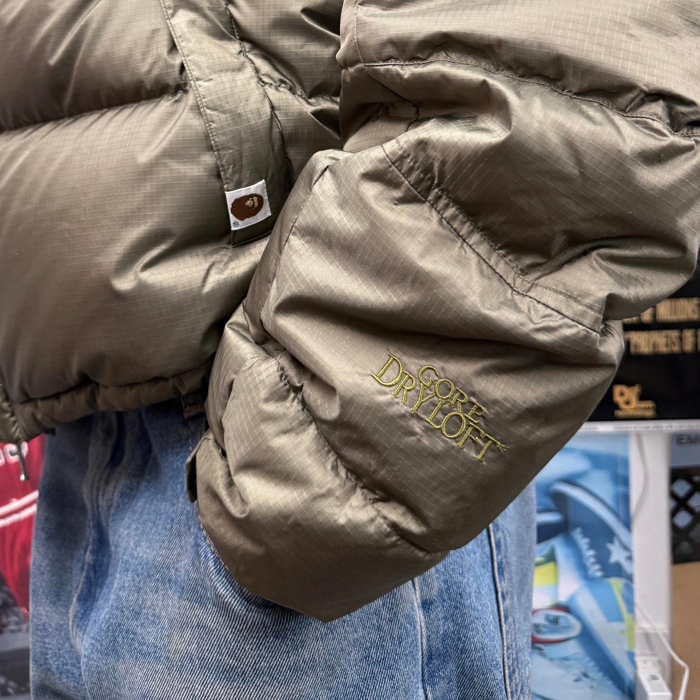 BAPE 2000s GORELOFT DOWN PUFFER JACKET