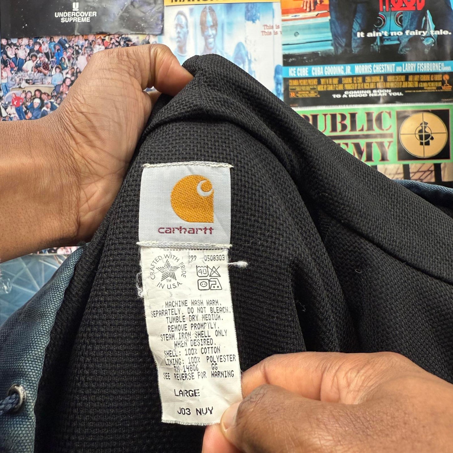 CARHARTT VINTAGE 90s ACTIVE HOODED WORK JACKET