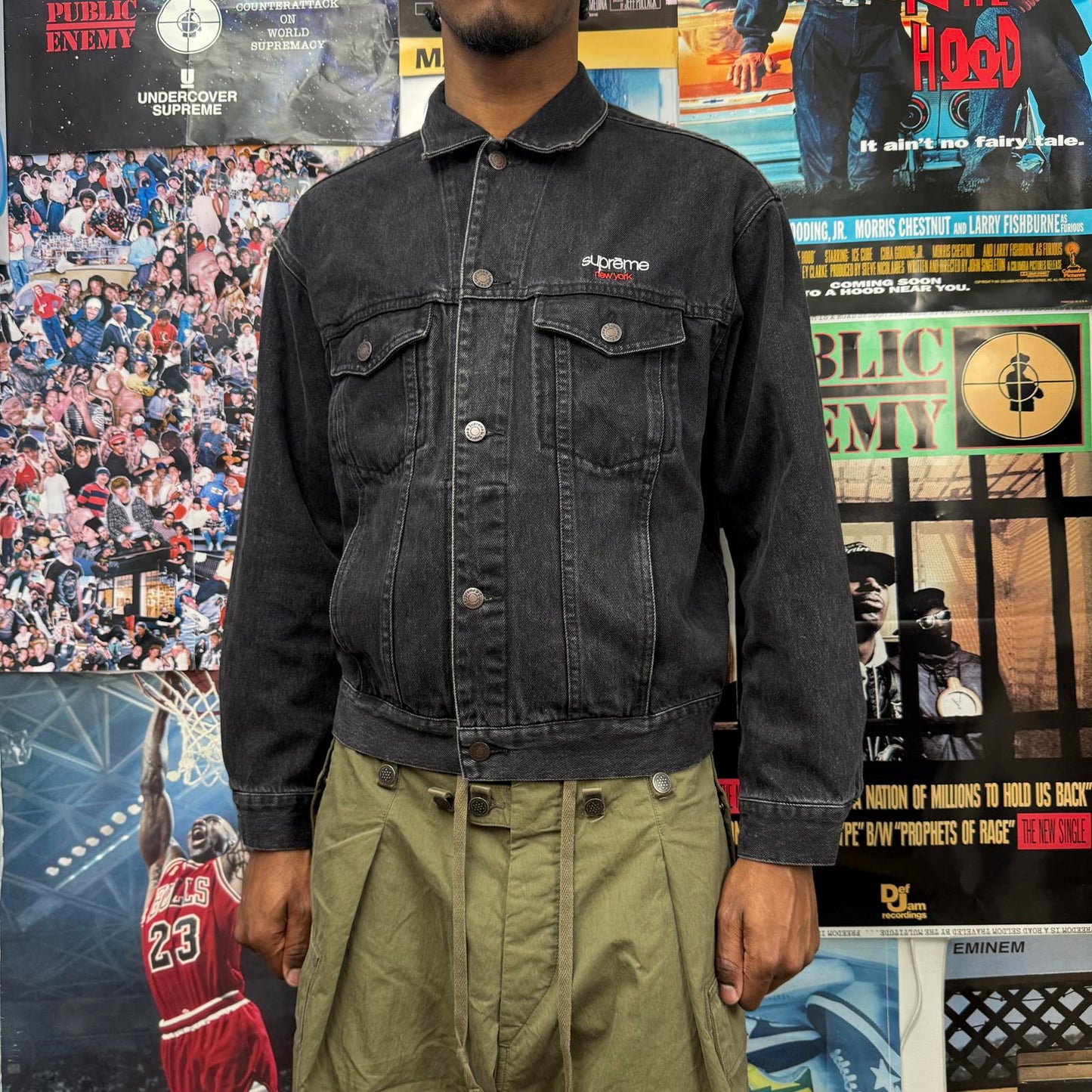 SUPREME SS25 DENIM TRUCKER JACKET