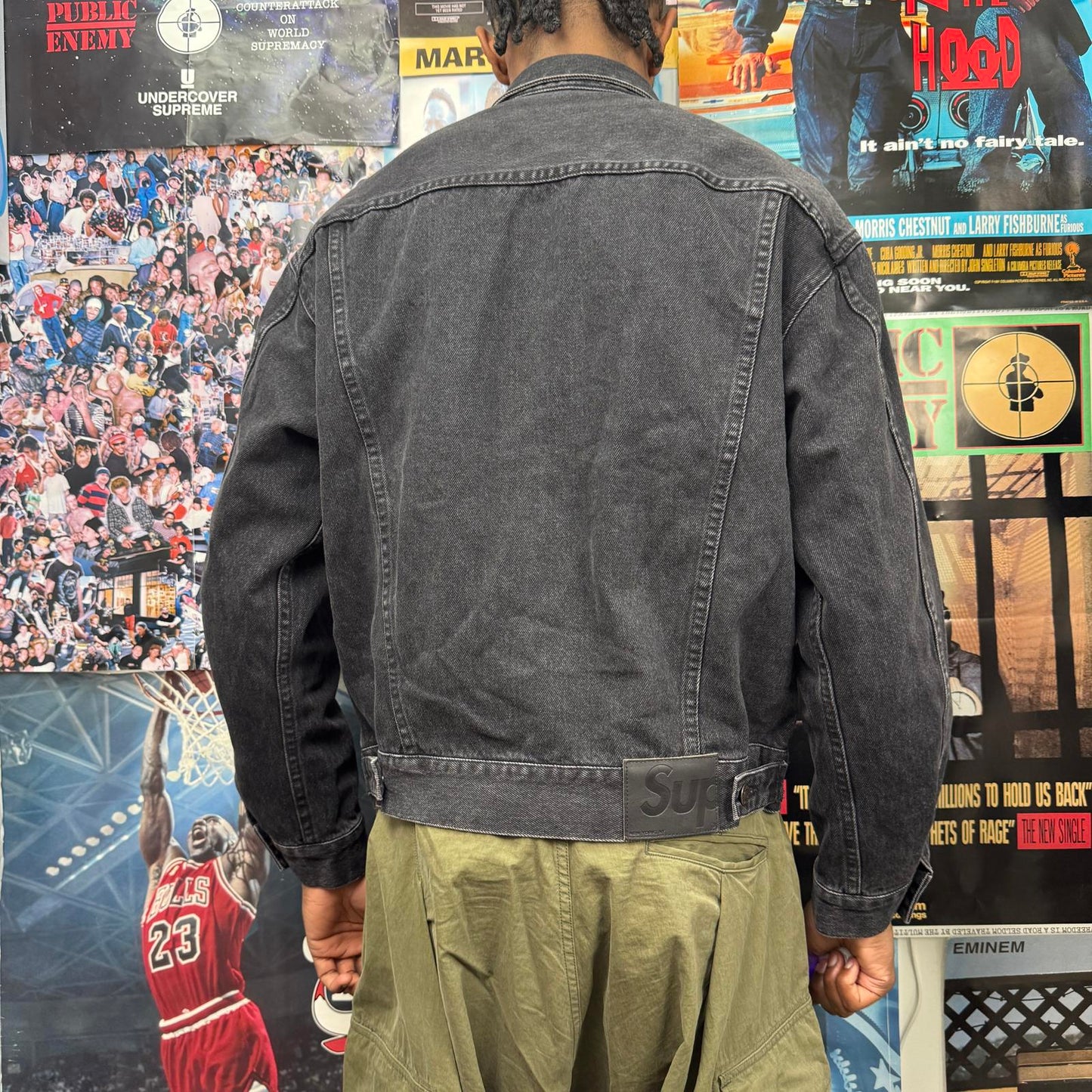 SUPREME SS25 DENIM TRUCKER JACKET