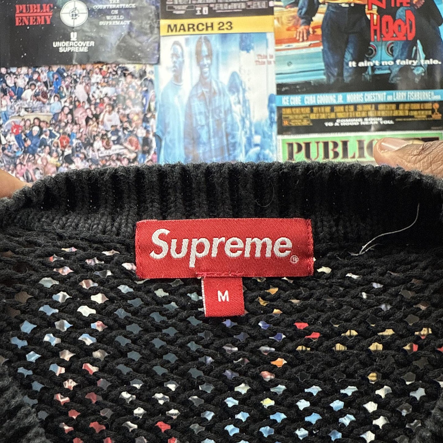 SUPREME FW24 WAFFLE SMALL BOX KNIT SWEATER