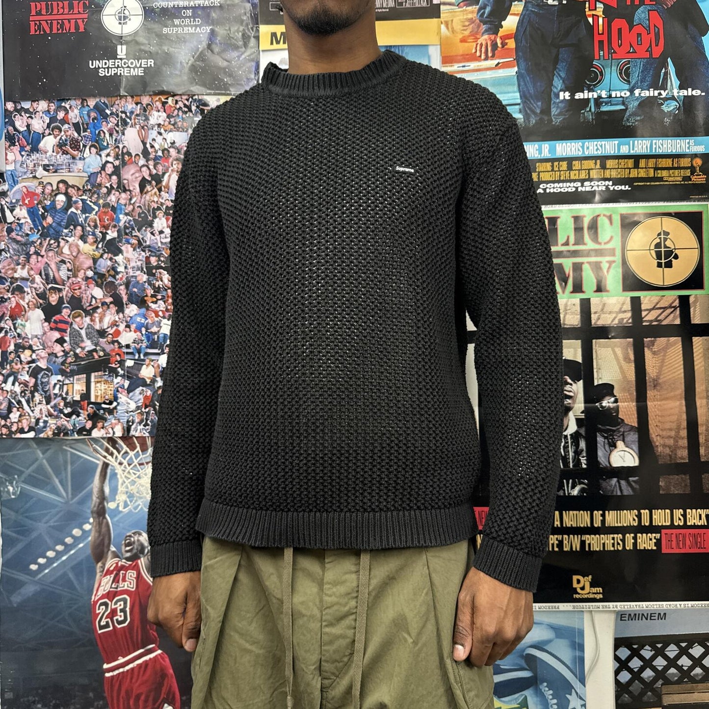 SUPREME FW24 WAFFLE SMALL BOX KNIT SWEATER