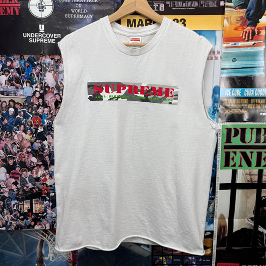 SUPREME SS25 HARDORE TEE CUT ARMS TEE