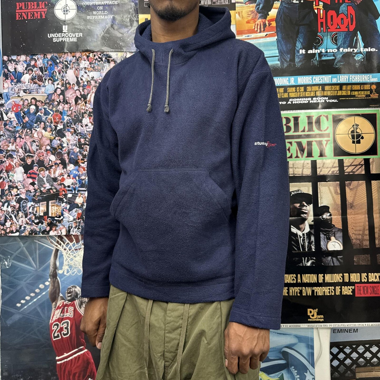 STUSSY SPORT 2000s FLEECE HOODIE