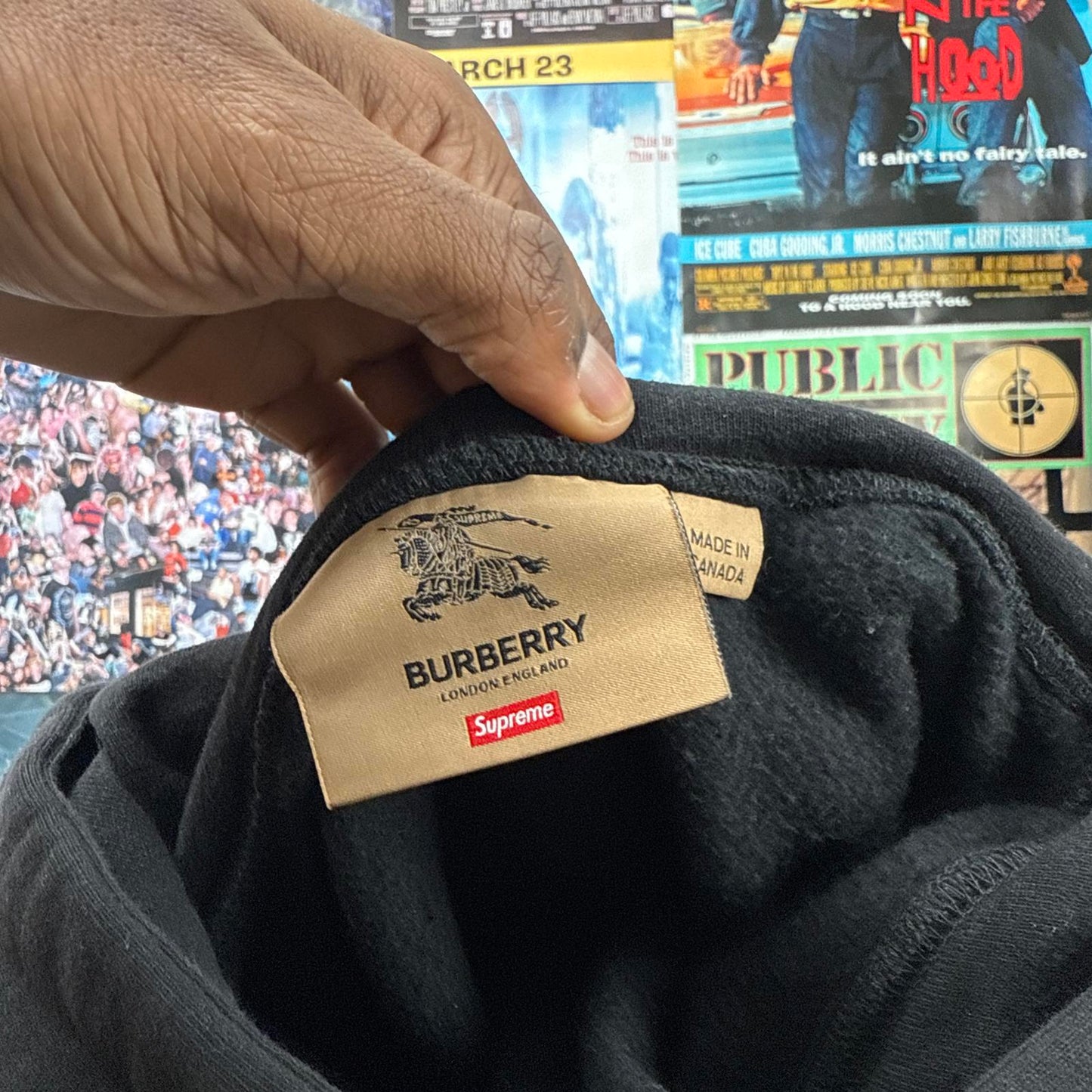 SUPREME BURBERRY SS22 BOX LOGO HOODED SWEATSHIRT