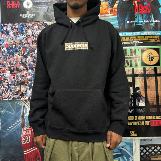 SUPREME BURBERRY SS22 BOX LOGO HOODED SWEATSHIRT