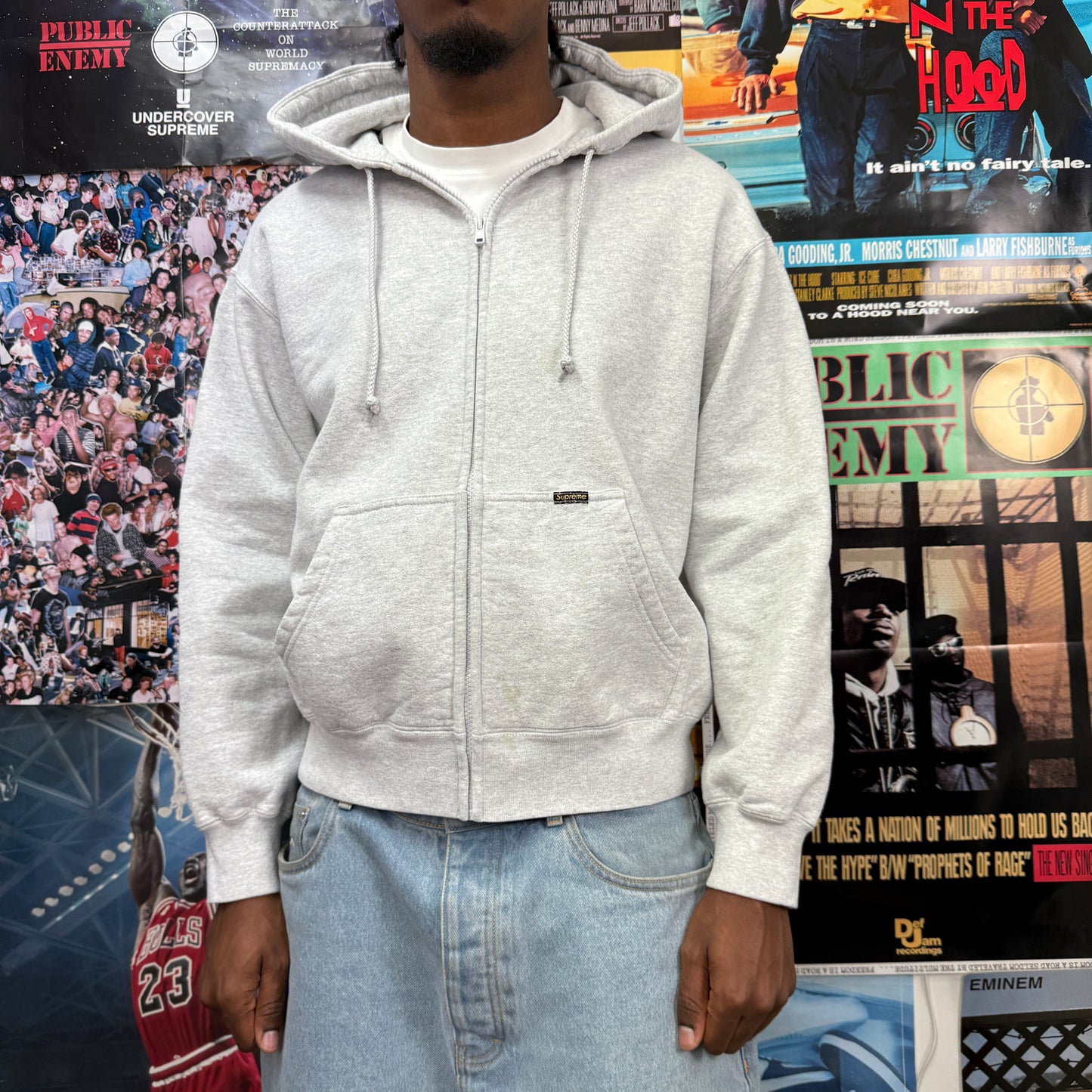 SUPREME FW24 WORK ZIP UP HOODED SWEATSHIRT