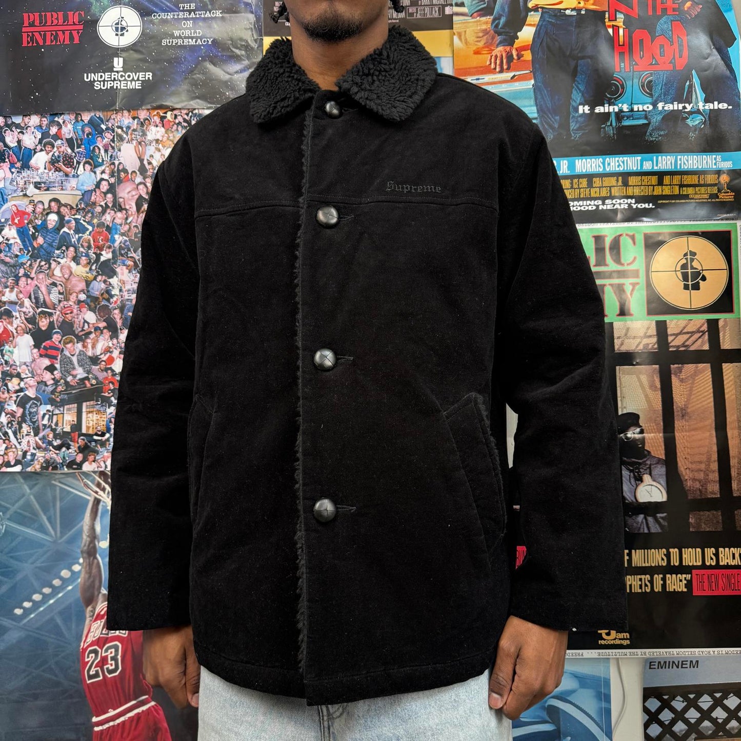 SUPREME FW24 KINDERMANN UNCUT CORDUROY CAR COAT