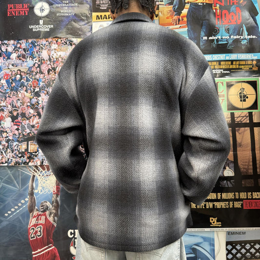 SUPREME FW20 SHADOW PLAID FLEECE SHIRT