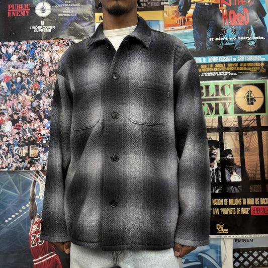 SUPREME FW20 SHADOW PLAID FLEECE SHIRT