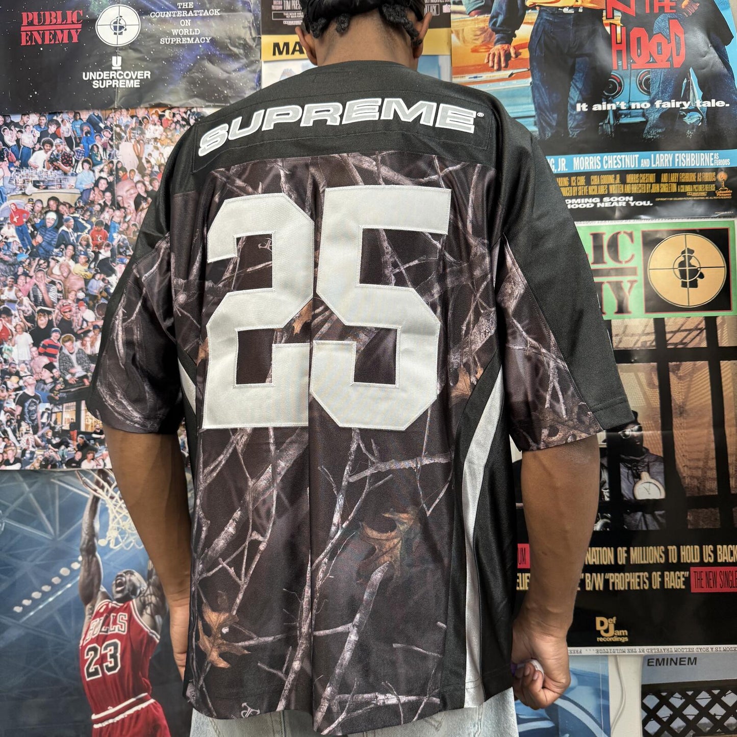 SUPREME FW25 BREAST CANCER AWARENESS FOOTBALL JERSEY