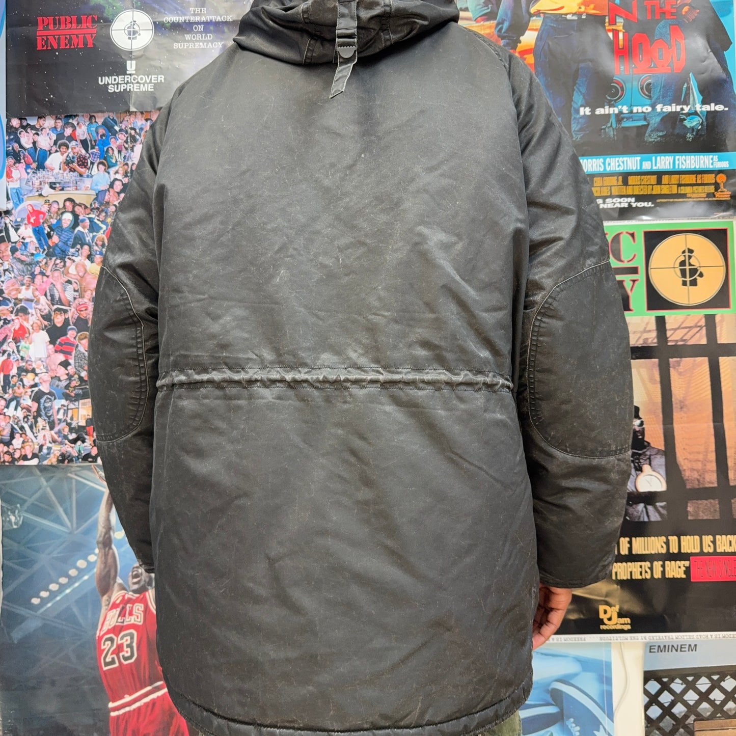 SUPREME FW24 WASHED FLIGHT SATIN N-3B PARKA