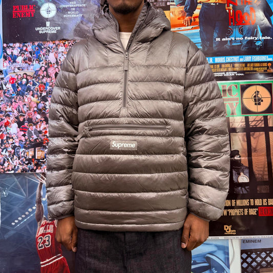 SUPREME FW25 MICRO DOWN HALF ZIP HOODED PULLOVER