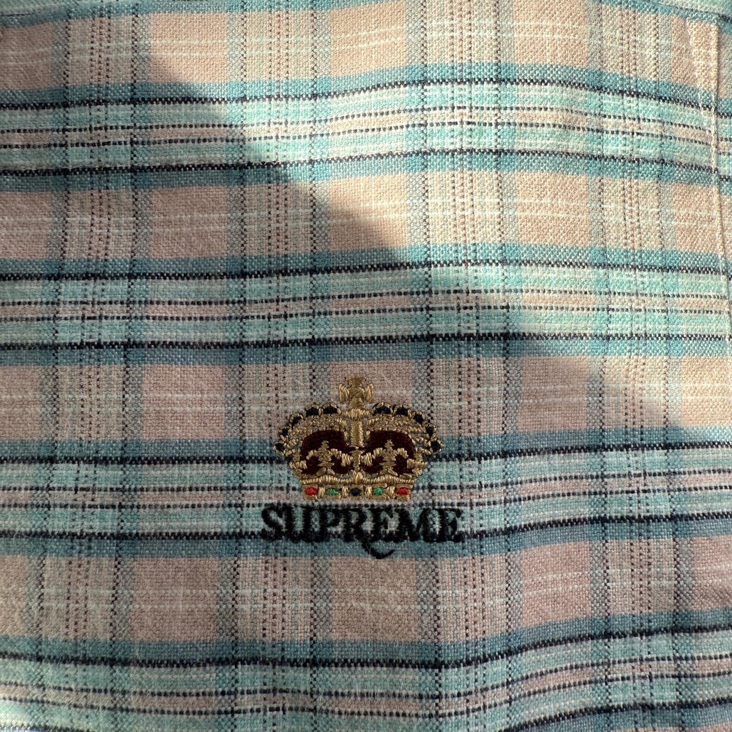 SUPREME FW25 LOOSE FIT FLANNEL OXFORD SHIRT