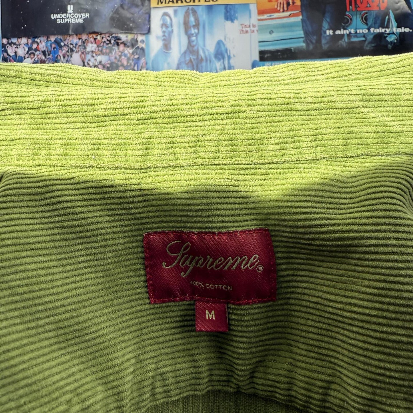 SUPREME SS21 WASHED CORDUROY SHIRT