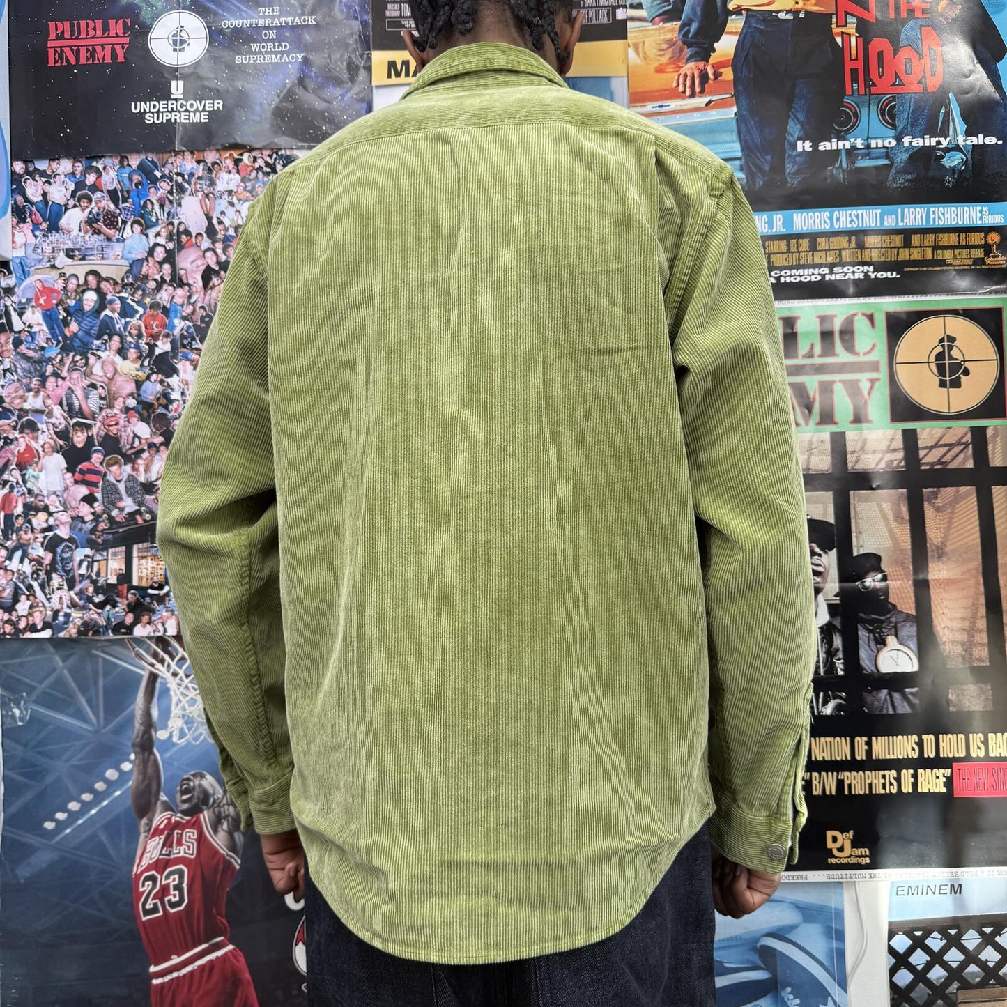 SUPREME SS21 WASHED CORDUROY SHIRT